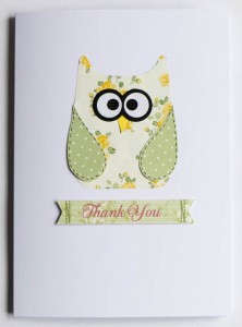 Green Floral Owl 